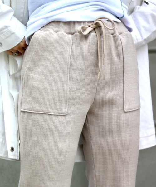 AULA AILA（アウラアイラ）の「【別注】AULA AILA/アウラアイラ/リブパンツ（その他パンツ・レディース・アイボリー・0/1）」の7枚目の写真