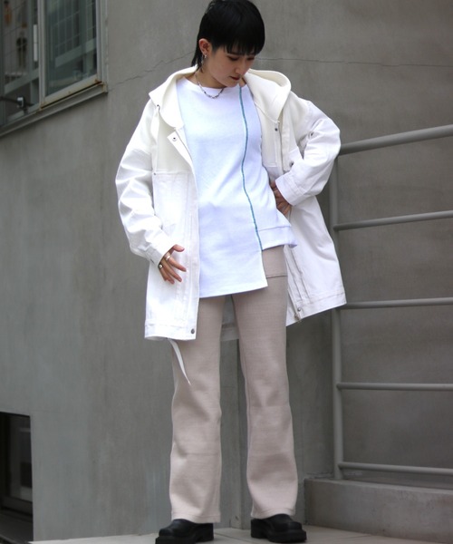 AULA AILA（アウラアイラ）の「【別注】AULA AILA/アウラアイラ/リブパンツ（その他パンツ・レディース・アイボリー・0/1）」の4枚目の写真