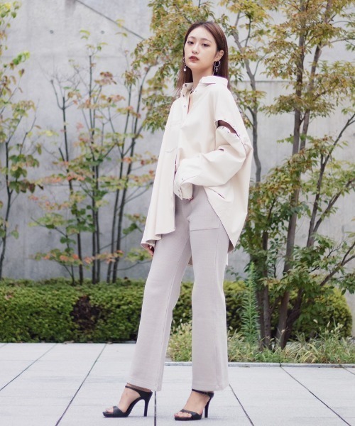 AULA AILA（アウラアイラ）の「【別注】AULA AILA/アウラアイラ/リブパンツ（その他パンツ・レディース・アイボリー・0/1）」の14枚目の写真