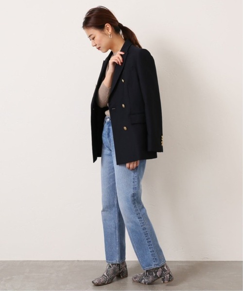 JOURNAL STANDARD relume（ジャーナルスタンダード　レリューム）の「T/Wギャバネイビーブレザー◆（テーラードジャケット・レディース・ネイビー・38/36）」の5枚目の写真