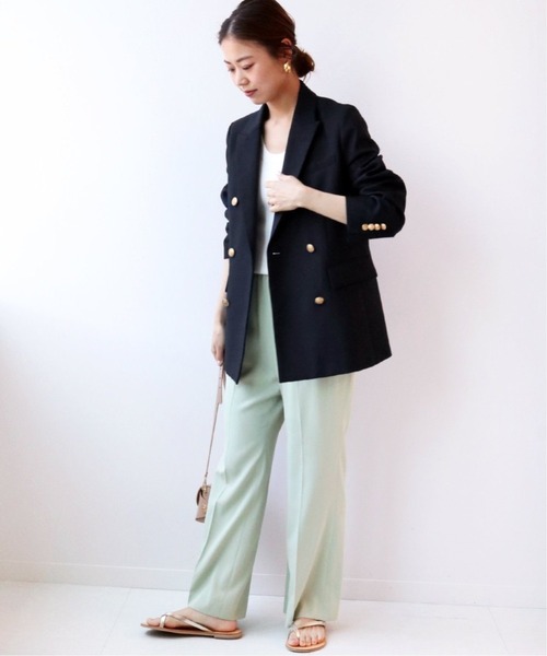 JOURNAL STANDARD relume（ジャーナルスタンダード　レリューム）の「T/Wギャバネイビーブレザー◆（テーラードジャケット・レディース・ネイビー・38/36）」の9枚目の写真