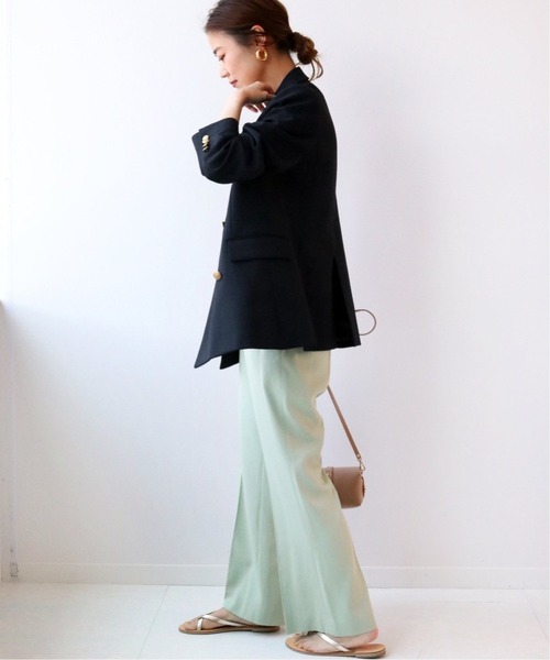 JOURNAL STANDARD relume（ジャーナルスタンダード　レリューム）の「T/Wギャバネイビーブレザー◆（テーラードジャケット・レディース・ネイビー・38/36）」の3枚目の写真