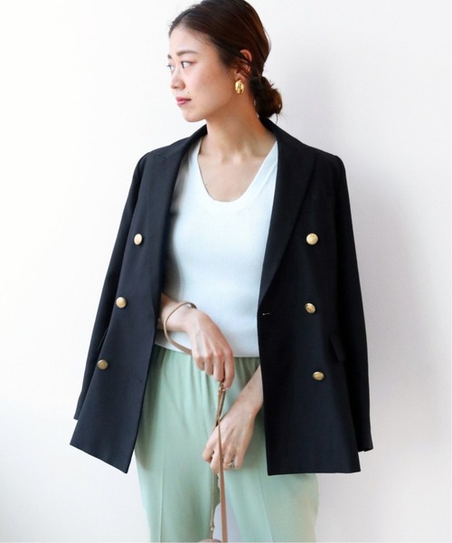 JOURNAL STANDARD relume（ジャーナルスタンダード　レリューム）の「T/Wギャバネイビーブレザー◆（テーラードジャケット・レディース・ネイビー・38/36）」の15枚目の写真