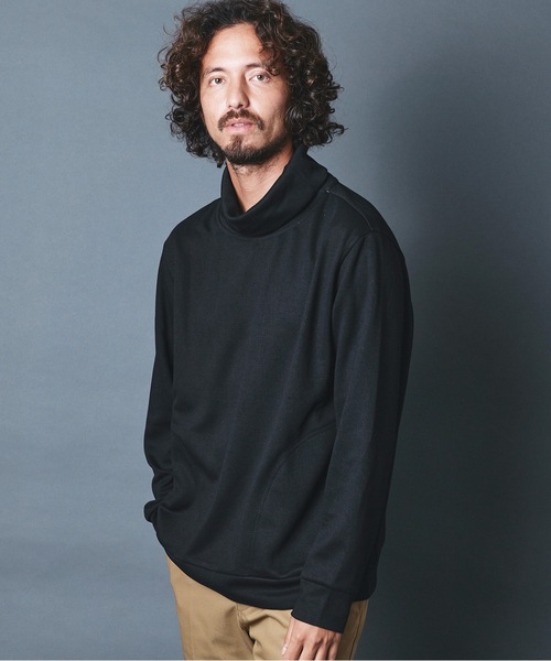 THE TWENTYSEVEN(ザ トゥエンティーセブン)の「The TWENTYSEVEN:ポンチルーズフィットタートルネックカットソー(Tシャツ/カットソー・メンズ・ホワイト/チャコールグレー/ブラック/ベージュ・S/M/L)」の5枚目の写真