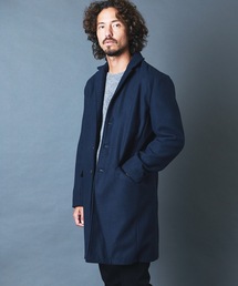 チェスターコート（ブルー・ネイビー/青色系）ファッション通販