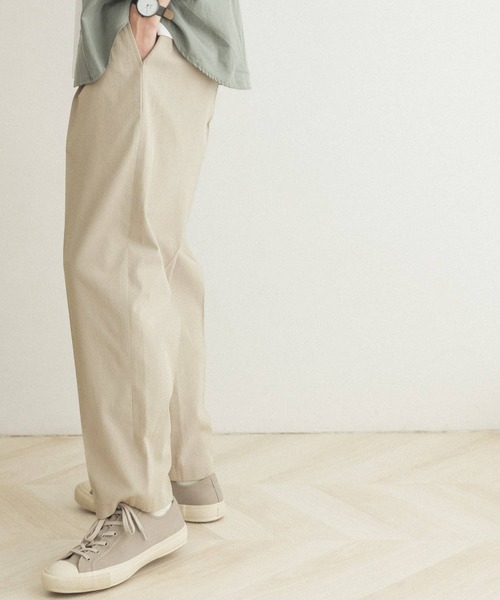 FORK&SPOON（フォークアンドスプーン）の「FORK&SPOON　リネンペグトップパンツ（その他パンツ・メンズ・ベージュ/チャコールグレー・5/4）」の3枚目の写真