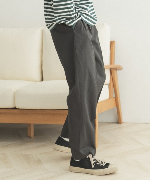 FORK&SPOON（フォークアンドスプーン）の「FORK&SPOON　リネンペグトップパンツ（その他パンツ・メンズ・ベージュ/チャコールグレー・5/4）」の8枚目の写真