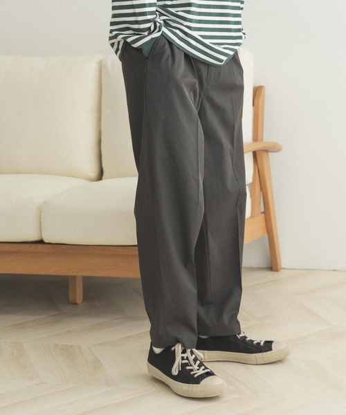 FORK&SPOON（フォークアンドスプーン）の「FORK&SPOON　リネンペグトップパンツ（その他パンツ・メンズ・ベージュ/チャコールグレー・5/4）」の9枚目の写真
