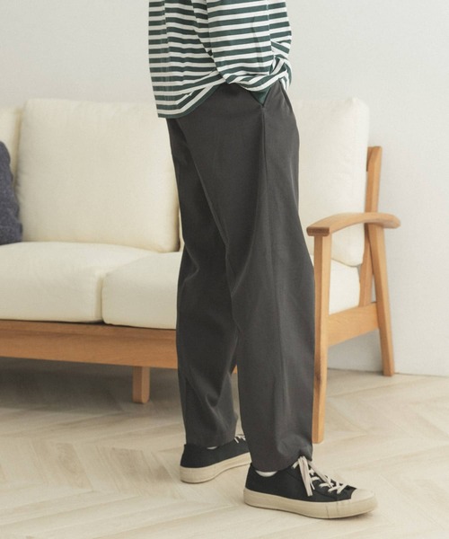 FORK&SPOON（フォークアンドスプーン）の「FORK&SPOON　リネンペグトップパンツ（その他パンツ・メンズ・ベージュ/チャコールグレー・5/4）」の11枚目の写真