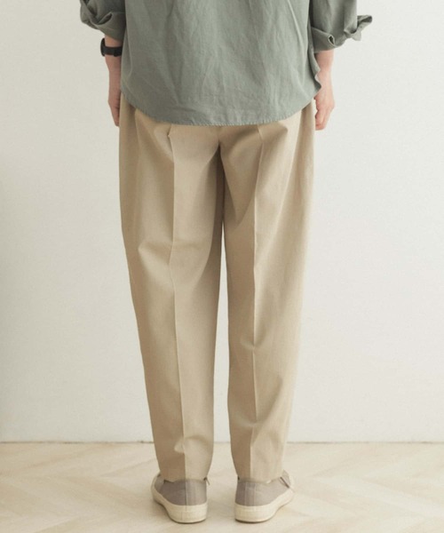 FORK&SPOON（フォークアンドスプーン）の「FORK&SPOON　リネンペグトップパンツ（その他パンツ・メンズ・ベージュ/チャコールグレー・5/4）」の16枚目の写真