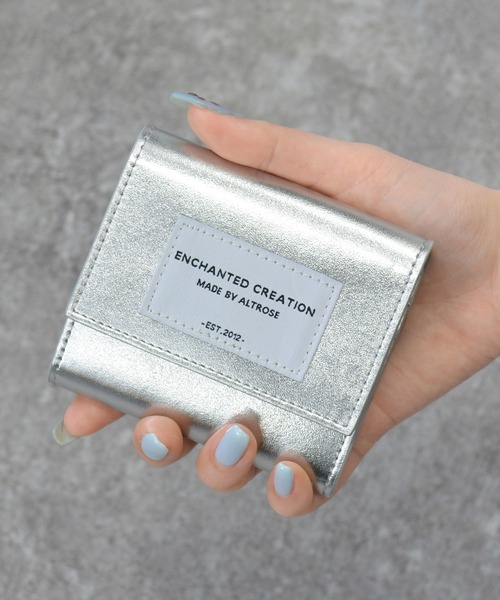 ALTROSE（アルトローズ）の「ボックスコイン三つ折りサイフ　[シード]（財布・レディース・ブラック/ピンク/グリーン/アイボリー/グレー/シルバー・FREE）」の6枚目の写真