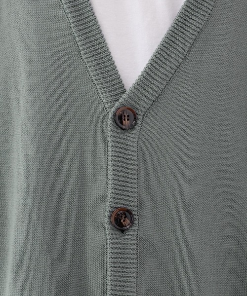 Adoon plain（アドーンプレーン）の「【Adoon plain】ルーズカーディガン（カーディガン/ボレロ・メンズ・ボルドー/マスタード/ブルーグリーン・MEDIUM/LARGE）」の17枚目の写真