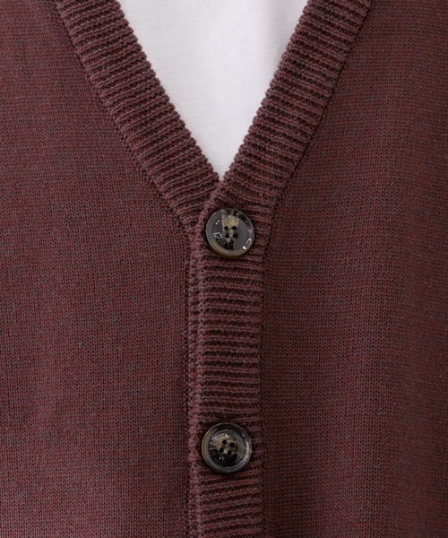 Adoon plain（アドーンプレーン）の「【Adoon plain】ルーズカーディガン（カーディガン/ボレロ・メンズ・ボルドー/マスタード/ブルーグリーン・MEDIUM/LARGE）」の20枚目の写真