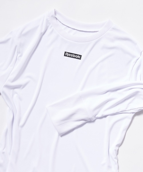 Reebok(リーボック)の「【Reebok / リーボック】レディース長袖Tシャツ(Tシャツ/カットソー・レディース・ホワイト/ブラック/ラベンダー/杢グレー/ネイビー・SMALL/MEDIUM/LARGE/X-LARGE)」の2枚目の写真