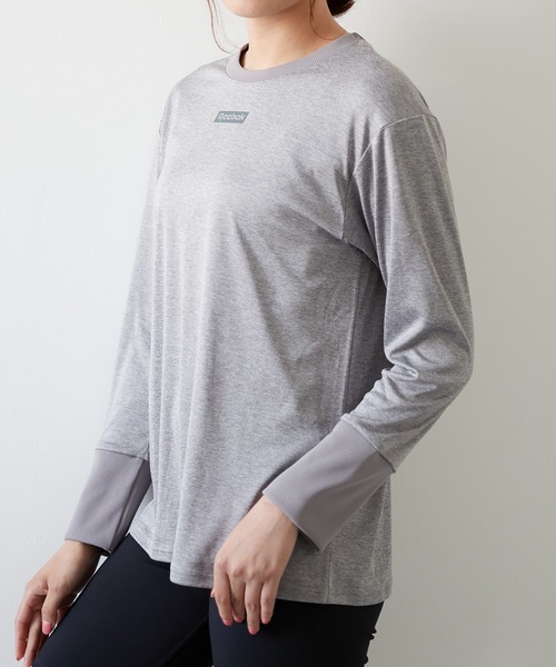 Reebok(リーボック)の「【Reebok / リーボック】レディース長袖Tシャツ(Tシャツ/カットソー・レディース・ホワイト/ブラック/ラベンダー/杢グレー/ネイビー・SMALL/MEDIUM/LARGE/X-LARGE)」の13枚目の写真