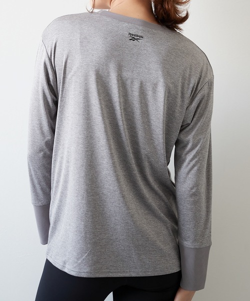 Reebok(リーボック)の「【Reebok / リーボック】レディース長袖Tシャツ(Tシャツ/カットソー・レディース・ホワイト/ブラック/ラベンダー/杢グレー/ネイビー・SMALL/MEDIUM/LARGE/X-LARGE)」の14枚目の写真