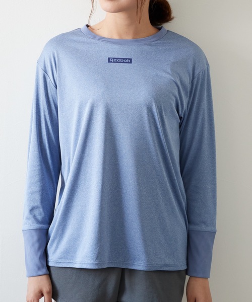 Reebok(リーボック)の「【Reebok / リーボック】レディース長袖Tシャツ(Tシャツ/カットソー・レディース・ホワイト/ブラック/ラベンダー/杢グレー/ネイビー・SMALL/MEDIUM/LARGE/X-LARGE)」の19枚目の写真