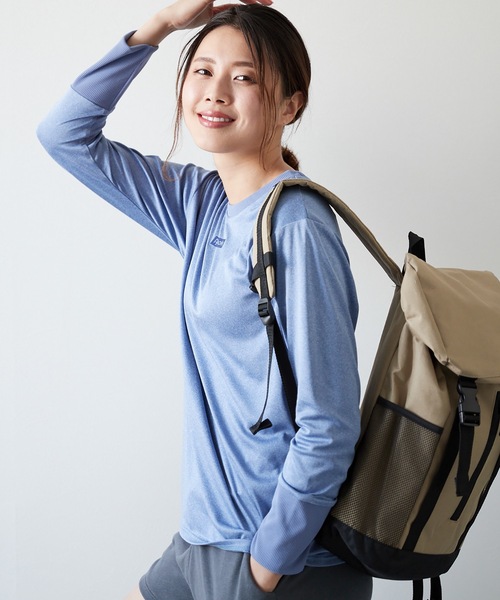 Reebok(リーボック)の「【Reebok / リーボック】レディース長袖Tシャツ(Tシャツ/カットソー・レディース・ホワイト/ブラック/ラベンダー/杢グレー/ネイビー・SMALL/MEDIUM/LARGE/X-LARGE)」の17枚目の写真