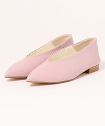 LAROUTE | 【WEB限定】ポインテッドVカットバブーシュ(パンプス)