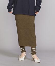 BEAUTY&YOUTH UNITED ARROWS | BY コットンナイロンリブスカートスパッツ -ウォッシャブル- ∴(スカート)