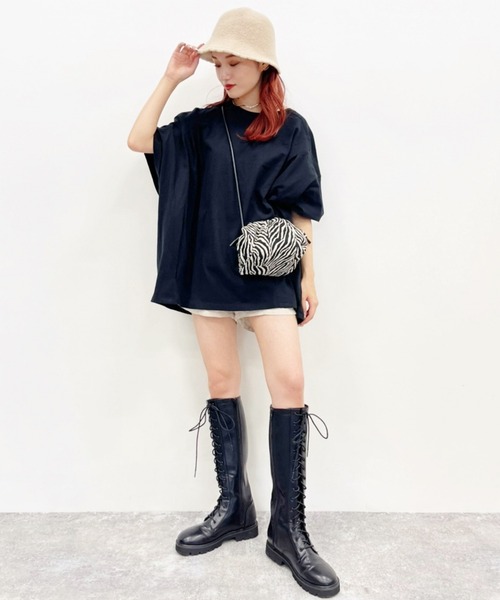 Heather（ヘザー）の「ウール混チューリップハット　228455（ハット・レディース・ブラック/アイボリー・ONE SIZE）」の5枚目の写真