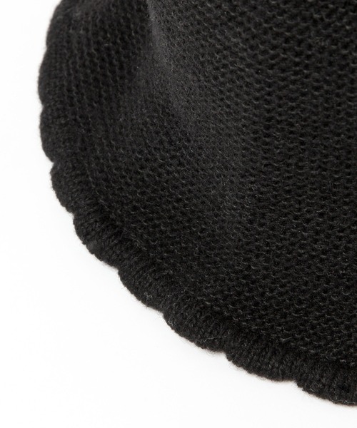 Heather（ヘザー）の「ウール混チューリップハット　228455（ハット・レディース・ブラック/アイボリー・ONE SIZE）」の12枚目の写真