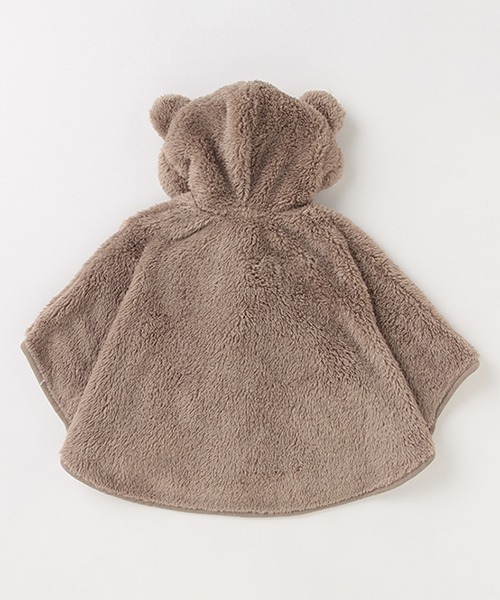 petit main（プティマイン）の「【抗菌防臭】アニマル2WAYボアケープ（ポンチョ・キッズ・ライトピンク/モカ/アイボリー・FREE）」の10枚目の写真