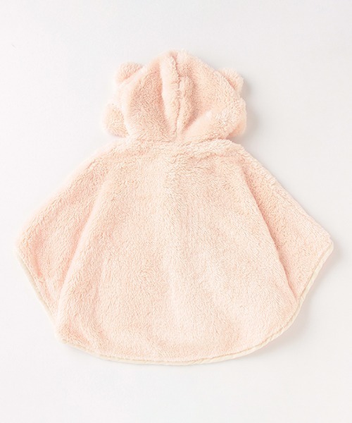 petit main（プティマイン）の「【抗菌防臭】アニマル2WAYボアケープ（ポンチョ・キッズ・ライトピンク/モカ/アイボリー・FREE）」の11枚目の写真