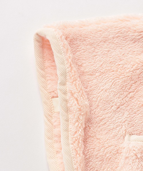 petit main（プティマイン）の「【抗菌防臭】アニマル2WAYボアケープ（ポンチョ・キッズ・ライトピンク/モカ/アイボリー・FREE）」の13枚目の写真