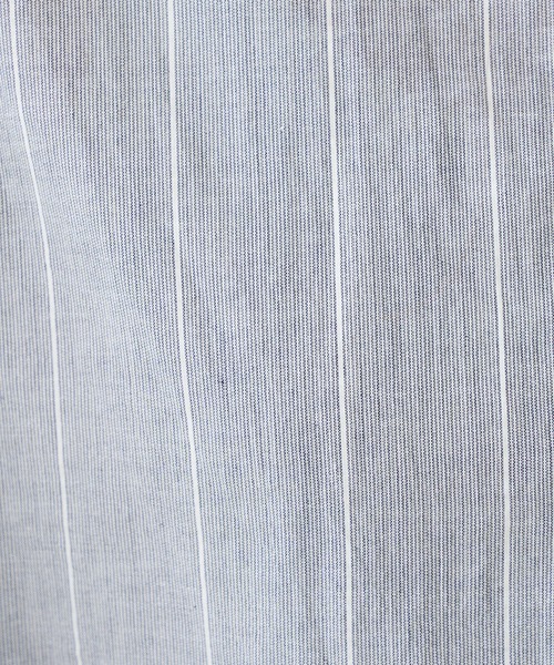 PUAL CE CIN（ピュアルセシン）の「先染めストライプ前開きブラウス（シャツ/ブラウス・レディース・ブラック/ブラウン/グリーン/ブルー・FREE）」の22枚目の写真