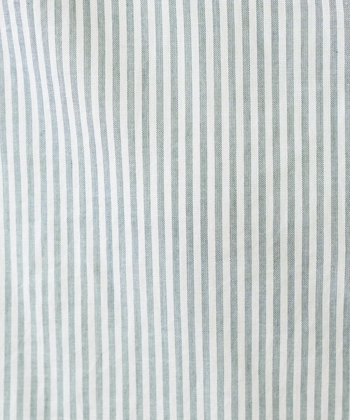 PUAL CE CIN（ピュアルセシン）の「先染めストライプ前開きブラウス（シャツ/ブラウス・レディース・ブラック/ブラウン/グリーン/ブルー・FREE）」の21枚目の写真