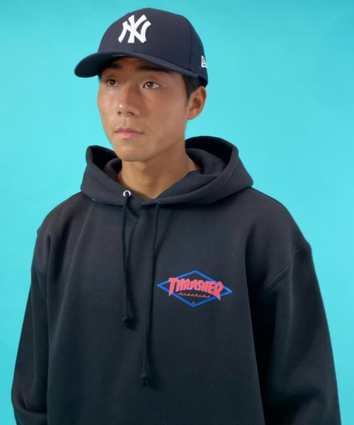 THRASHER（スラッシャー）の「【ムラサキスポーツ別注】THRASHER/スラッシャー　ビッグシルエット バックプリントパーカー TH8522S DIAMOND（パーカー・メンズ・ブラック系その他2/ネイビー/ブラック/グリーン/グレー/レッド/ブラック系その他3・L/M/XL）」の17枚目の写真