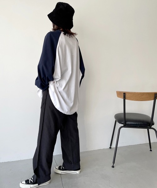 キャナルジーン  レッドチョップワークス  ワッフルスリットパンツ CANAL JEAN（キャナルジーン）の「RED CHOP WORKS(レッド