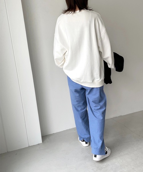 CANAL JEAN（キャナルジーン）の「RED CHOP WORKS(レッドチョップワークス) ステッチアウトスリットパンツ（その他パンツ・レディース・ブルー/チャコールグレー/ブラウン/ブラック・38/36）」の13枚目の写真