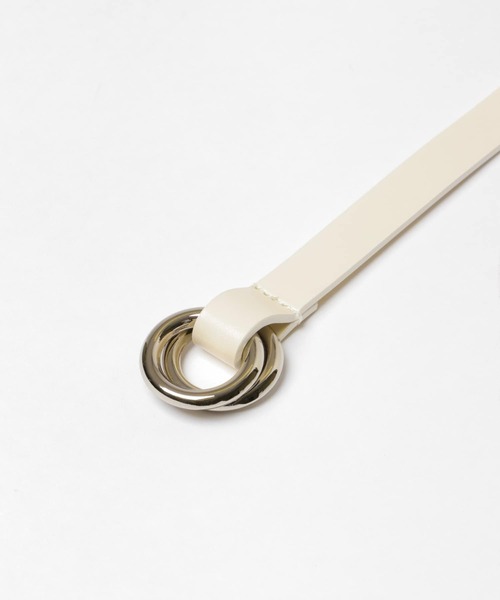 SENSE OF PLACE by URBAN RESEARCH（センスオブプレイスバイアーバンリサーチ）の「ダブルリングナローベルト（ベルト・レディース・ブラック/オレンジ/アイボリー・ONE）」の8枚目の写真