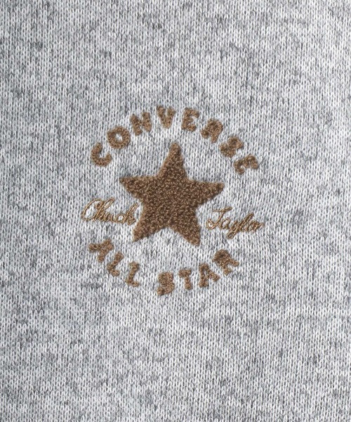 CONVERSE(コンバース)の「CONVERSE/コンバース ニットフリース ワンポイント シューズ ロゴ 刺繍 スウェット トレーナー(スウェット・メンズ・モカ/グレー系その他/グレー/ベージュ/チャコールグレー/ブラック・LL/M/L)」の16枚目の写真