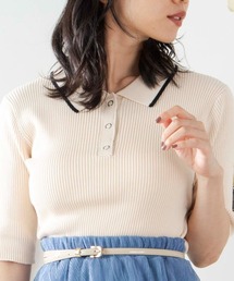 WEGO | WEGO/ラインリブポロニット(ニット/セーター)