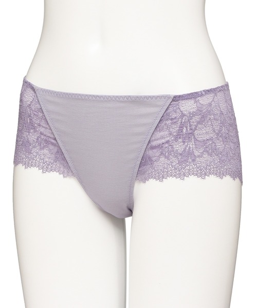 Chut！ INTIMATES（シュットインティメイツ）の「サイドシェイプブラ ハイライズショーツ (C355)（ショーツ・レディース・ブラック/パープル/ライトベージュ・M/L）」の6枚目の写真