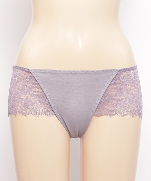 Chut！ INTIMATES（シュットインティメイツ）の「サイドシェイプブラ ハイライズショーツ (C355)（ショーツ・レディース・ブラック/パープル/ライトベージュ・M/L）」の8枚目の写真