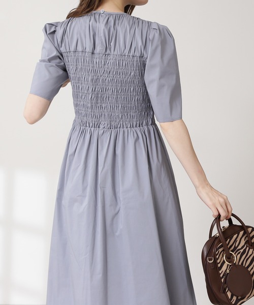 N.(N. Natural Beauty Basic)(エヌエヌナチュラルビューティーベーシック)の「シャーリングトップワンピース(ワンピース・レディース・ブラック/レッド/ブルー・MEDIUM)」の13枚目の写真