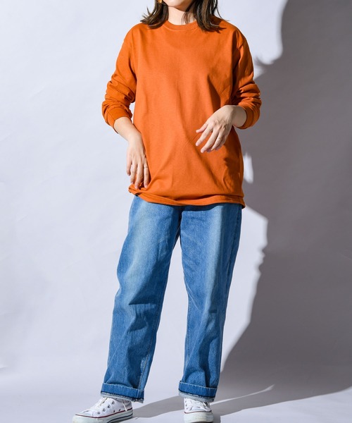 GILDAN(ギルダン)の「【GILDAN/ギルダン】スタンダードロンTee(Tシャツ/カットソー・レディース・ブラック/ネイビー/ホワイト/ナチュラル/アッシュグレー/ライトブルー/マルーン/ケリー/ダークオレンジ/ロイヤルブルー/インディゴブルー/ダークグレー/イエロー系/ゴールド/アーミー・L/S/M/XL)」の14枚目の写真