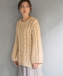 LEPSIM | 【辻直子さんコラボ】ボリュームケーブルニット　229732(ニット/セーター)