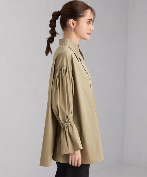 green label relaxing(グリーンレーベルリラクシング)の「<Tavii> キャンディー スリーブ ブラウス(シャツ/ブラウス・レディース・ブラック/ベージュ・FREE)」の14枚目の写真