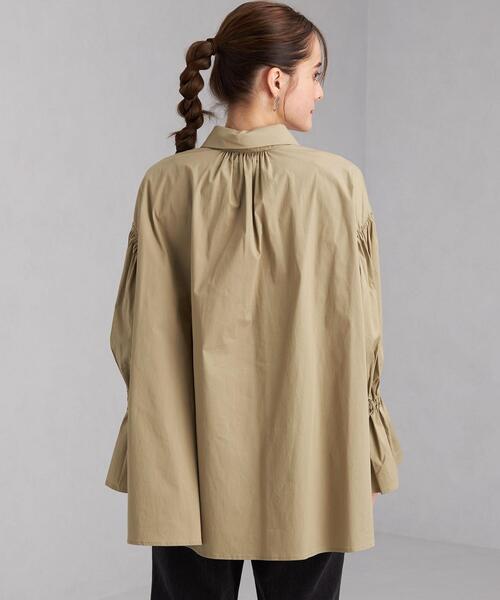 green label relaxing(グリーンレーベルリラクシング)の「<Tavii> キャンディー スリーブ ブラウス(シャツ/ブラウス・レディース・ブラック/ベージュ・FREE)」の4枚目の写真