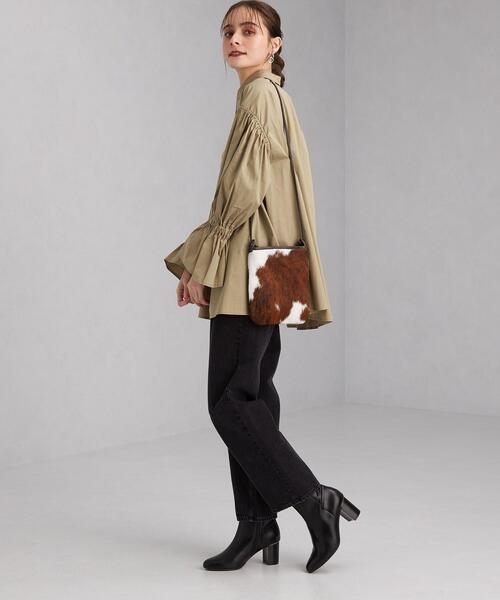 green label relaxing(グリーンレーベルリラクシング)の「<Tavii> キャンディー スリーブ ブラウス(シャツ/ブラウス・レディース・ブラック/ベージュ・FREE)」の10枚目の写真