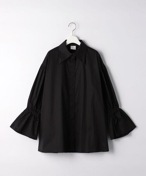 green label relaxing(グリーンレーベルリラクシング)の「<Tavii> キャンディー スリーブ ブラウス(シャツ/ブラウス・レディース・ブラック/ベージュ・FREE)」の11枚目の写真