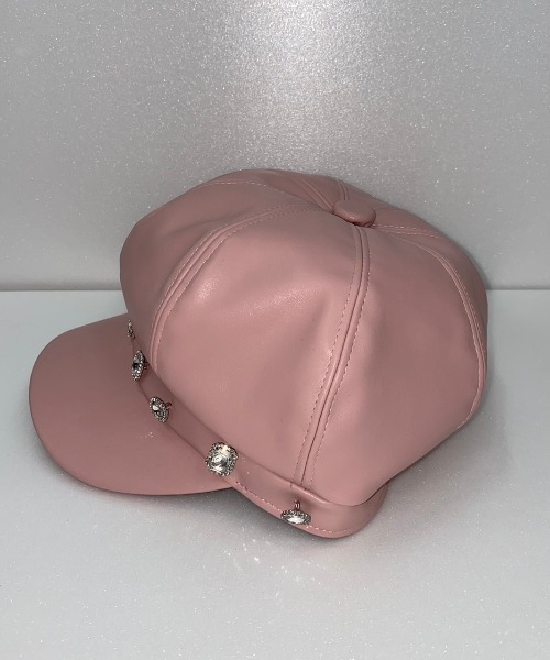 Swankiss（スワンキス）の「SX leather bijou cas（キャスケット