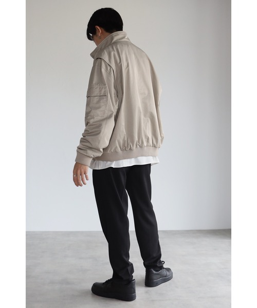 CREARE -LINO-（クレアーレリノ）の「オーバーサイズ BIGポケット MA-1 <ユニセックス>（MA-1・メンズ・ブラック/ライトベージュ/カーキ・M/L）」の16枚目の写真