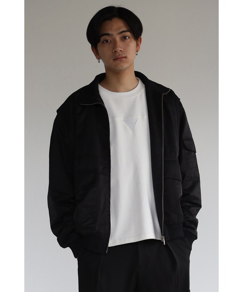 CREARE -LINO-（クレアーレリノ）の「オーバーサイズ BIGポケット MA-1 <ユニセックス>（MA-1・メンズ・ブラック/ライトベージュ/カーキ・M/L）」の19枚目の写真