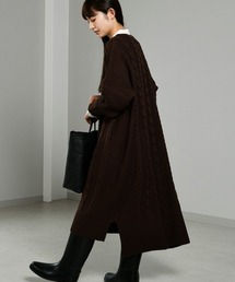 LUPILIEN | ケーブルニットVネックワンピース(ワンピース)